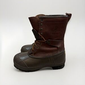 USA Vtg 90s LaCrosse Big Mountain Wool Liner Rubber & Leather Boots Mens 9